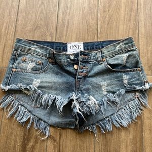 ONE TEA SPOON low rise shorts